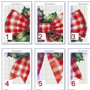 Holiday Bows Cross Stitch Patterns Bundle
