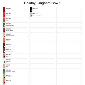 Holiday Bows Cross Stitch Patterns Bundle