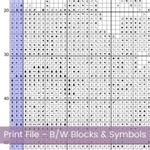 Hollyhock Wreath Cross Stitch Pattern