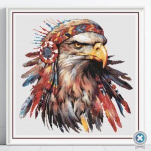 Native American Eagle Cross Stitch Pattern