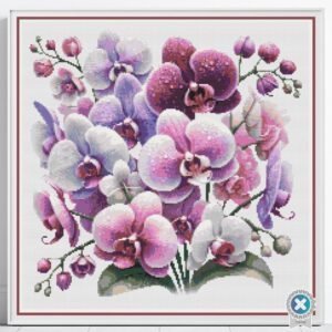 Orchid Cross Stitch Pattern