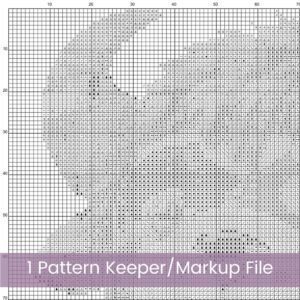 Patchwork Buffalo Cross Stitch Pattern | Cute Toy-Style Buffalo Embroidery Design