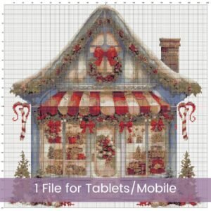 Christmas Shop Cross Stitch Pattern