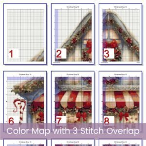Christmas Shop Cross Stitch Pattern