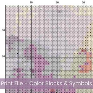 Poppies Flowers Cross Stitch Pattern, Full Coverage Watercolor Poppy Flowers PDF Cross Stitch Pattern, Instant Download, Pattern Keeper Incl