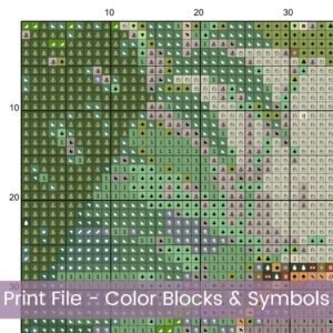 Puma Cross Stitch Pattern, Realistic Big Cat Wildlife Animal Embroidery, Handmade Jungle Decor Art, DIY Jungle decor, Nature Stitch Pattern
