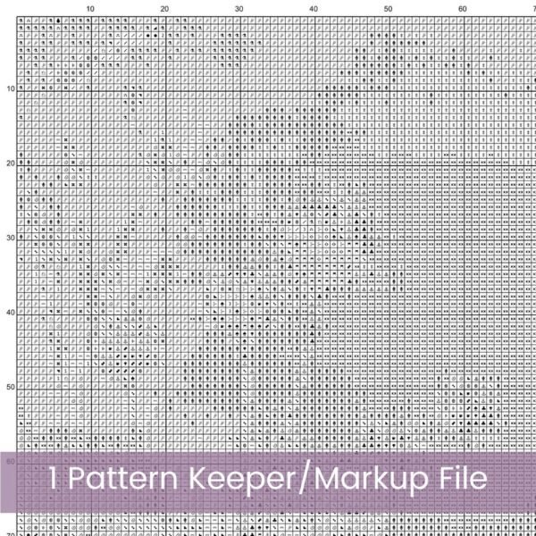 Serene Beach Cross Stitch Pattern, Wildflower Coastal Full-Coverage Design, Ocean View Pattern, Digital Beach Pattern, Beach Lover Gift Idea