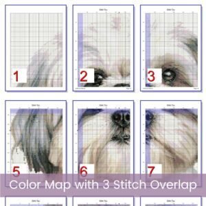 Shih Tzu Dog Cross Stitch Pattern Realistic Dog Portrait Embroidery, Pet Lover Gift, Animal Embroidery Decor Pattern, Cute Handmade Pet Art
