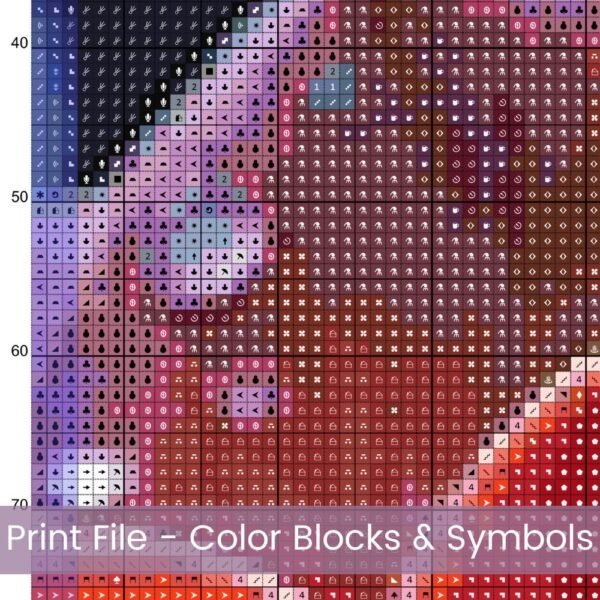 Succulents Cross Stitch Pattern, Cactus Plant Botanical Stitch PDF Instant Download, Full Coverage Digital Pattern, Pattern Keeper file incl