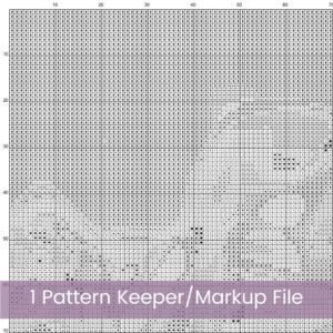 Succulents Cross Stitch Pattern, Cactus Plant Botanical Stitch PDF Instant Download, Full Coverage Digital Pattern, Pattern Keeper file incl