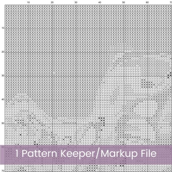 Succulents Cross Stitch Pattern, Cactus Plant Botanical Stitch PDF Instant Download, Full Coverage Digital Pattern, Pattern Keeper file incl