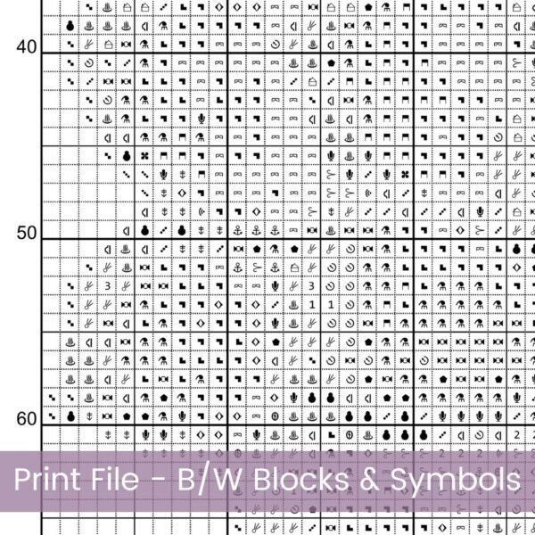 Succulents Heart Counted Cross Stitch PDF Pattern, Succulent Heart Cross Stitch Pattern, Cactus Nature PDF Pattern, Instant Download
