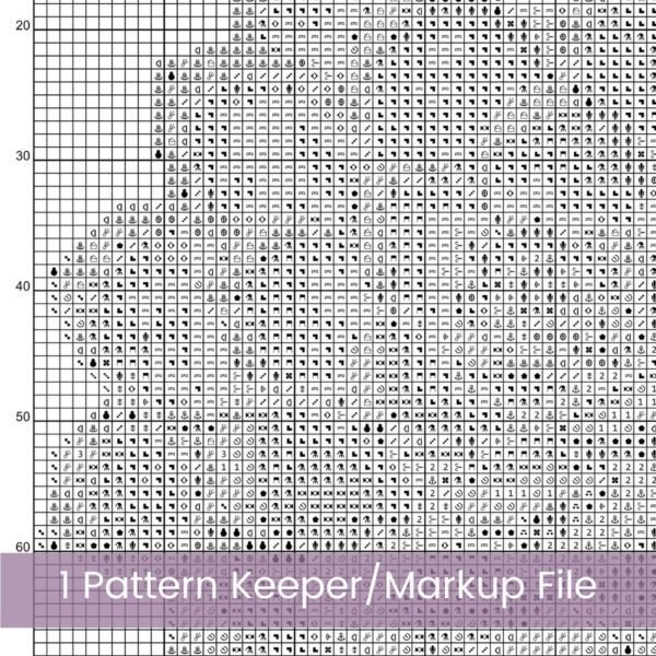 Succulents Heart Counted Cross Stitch PDF Pattern, Succulent Heart Cross Stitch Pattern, Cactus Nature PDF Pattern, Instant Download