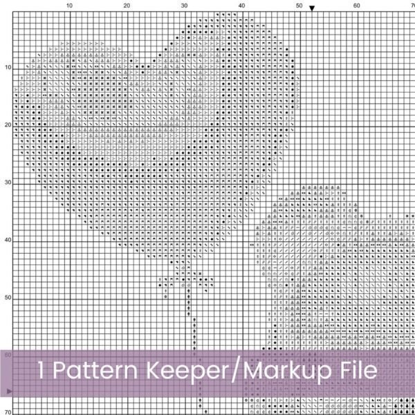 Teddy Bear with Heart Balloon Cross Stitch Pattern, Nursery Decor Art, Handmade Gift Idea, Love Themed Pattern, Kids Room Cross Stitch Chart