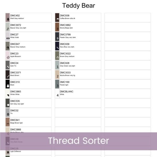 Teddy Bear Cross Stitch Pattern / Cute Vintage Teddy Bear PDF Cross Stitch Pattern Instant Download / Pattern Keeper & iBook file included