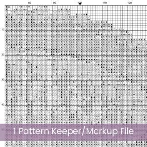 Tropical Fish Cross Stitch Pattern, Vibrant Ocean Life Design Digital PDF Cross Stitch Pattern Instant Download, Pattern Keeper file incl