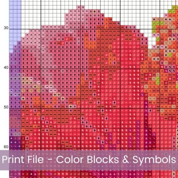 Tropical Hibiscus Cross Stitch Pattern, Hibiscus Flower Counted Cross Stitch Pattern, Floral Decor PDF Stitch Pattern, Instant Download