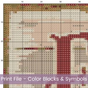 Vintage Frosty's Christmas Market Cross Stitch Pattern, Festive Holiday Kitchen Sign Cross Stitch PDF, PDF Instant Download, App File incl