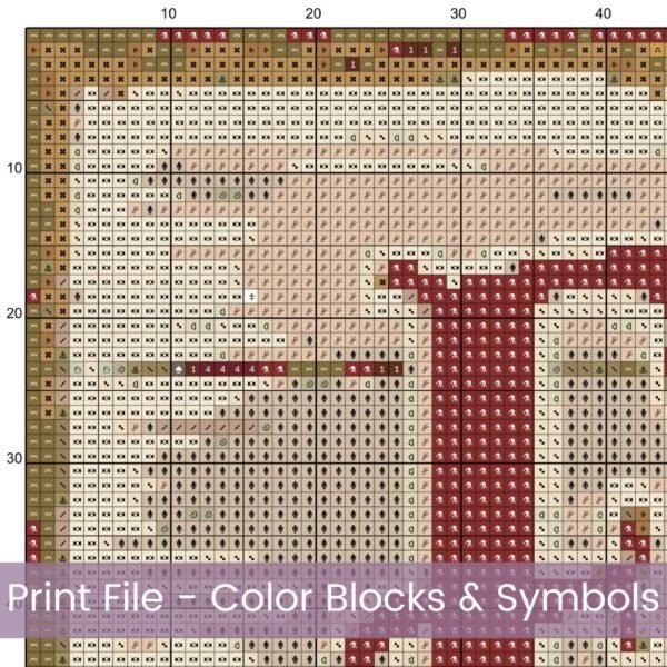 Vintage Frosty's Christmas Market Cross Stitch Pattern, Festive Holiday Kitchen Sign Cross Stitch PDF, PDF Instant Download, App File incl