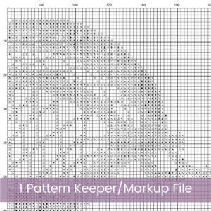 Watercolor Lacrosse Counted Cross Stitch PDF Pattern, Lacrosse Sport Cross Stitch Pattern, Lacrosse Stick PDF Pattern, Instant Download