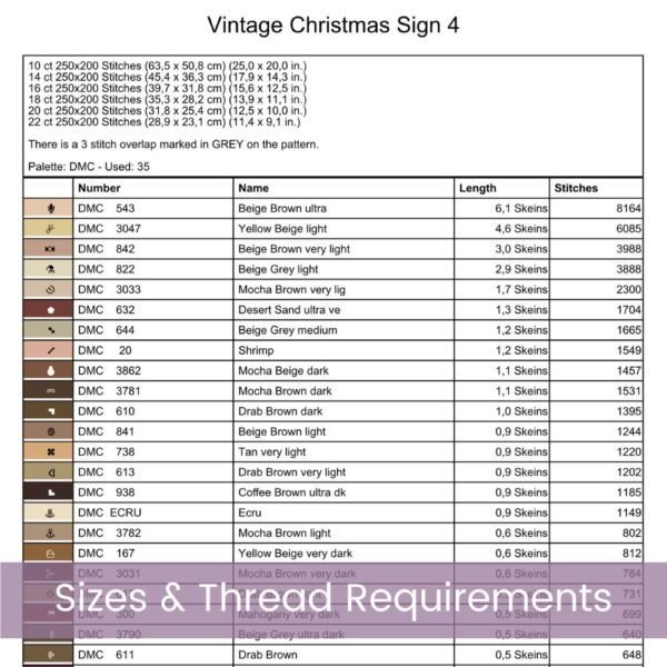 Vintage Hot Cocoa Bar Christmas Cross Stitch Pattern | Festive Holiday Kitchen Sign Cross Stitch PDF | PDF Instant Download | App File incl