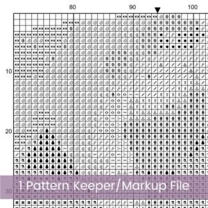 Aquarius Zodiac Cross Stitch Pattern