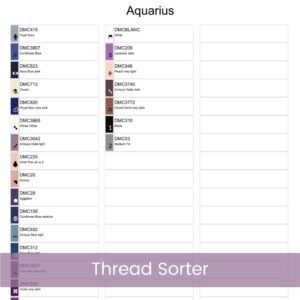 Aquarius Zodiac Cross Stitch Pattern