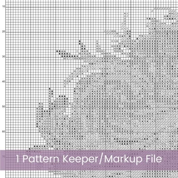 Delft Lion Cross Stitch Pattern
