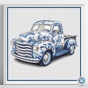 Delft Vintage Truck Cross Stitch Pattern