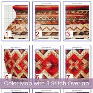 Native American Pot Cross Stitch Pattern, Tribal Art Design Cross Stitch Pattern, Traditional Pot, Heritage Cross Stitch, Instant Download