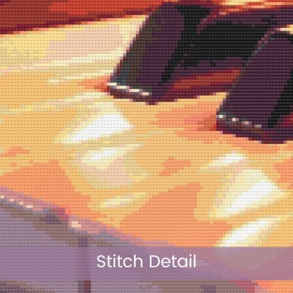 Piano Keys Cross Stitch Pattern, Musical Instrument Art, Music Lover Decor, Musical Cross Stitch, PDF Instant Download, Full Coverage
