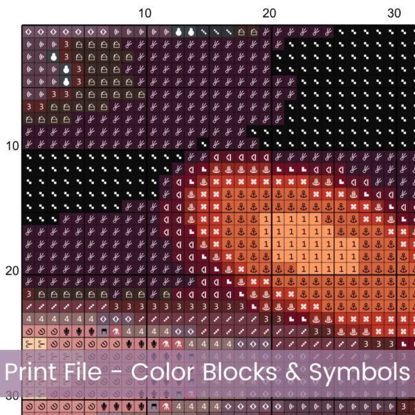 Piano Keys Cross Stitch Pattern, Musical Instrument Art, Music Lover Decor, Musical Cross Stitch, PDF Instant Download, Full Coverage
