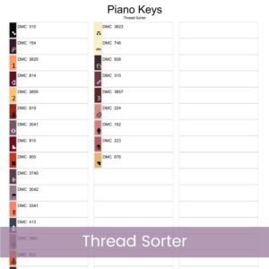 Piano Keys Cross Stitch Pattern, Musical Instrument Art, Music Lover Decor, Musical Cross Stitch, PDF Instant Download, Full Coverage