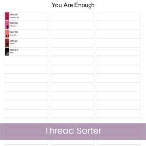 Positive Affirmations Cross Stitch Pattern, Motivational Quotes, Valentines Day, PDF Instant Download, Pattern Keeper & tablet file included