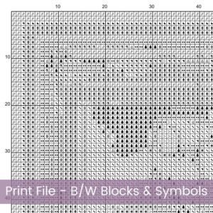 William Morris Tapestry-Inspired Vintage Red Flower Nature Cross Stitch Pattern, Decorative Arts & Crafts Embroidery Decor, Full Coverage