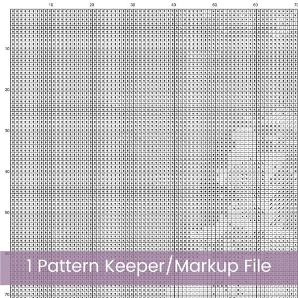 Wine Glass Cross Stitch Pattern, Wine Glass and Grapes Digital Cross Stitch Pattern Download, Full Coverage, Pattern Keeper file included
