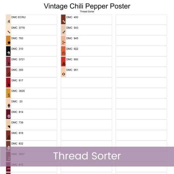 Chili Cross Stitch Pattern, Handmade Rustic Farmhouse Kitchen Embroidery Art Sign, Spicy Food Decor, Tex-Mex Decor, Country Home Stitching