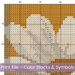 Daisy Flowers Cross Stitch, Modern Floral Embroidery, Yellow Summer Background Decor, Botanical Cross Stitch, Wildflower Handmade Wall Art