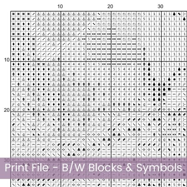 Whimsical Fairytale Village Cross Stitch Pattern PDF, Full Coverage Cottagecore Scene, Large Print Chart Whimsical Fantasy Shopfront Art