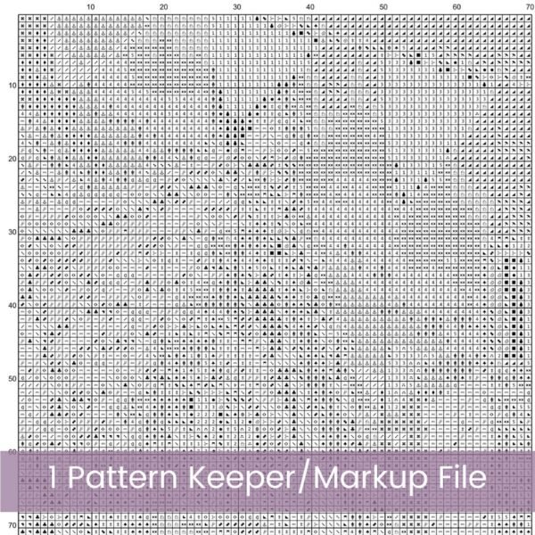 Whimsical Fairytale Village Cross Stitch Pattern PDF, Full Coverage Cottagecore Scene, Large Print Chart Whimsical Fantasy Shopfront Art