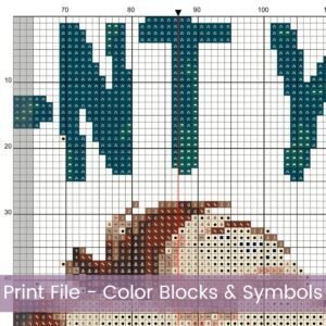 Cow Pun Cross stitch, Farmhouse Embroidery, Cownt Your Blessings, Country Decor, Cute Animal Cross Stitch, Beginner Cow Stitch Design Art