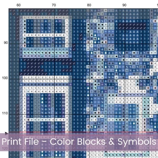 Delft Style Amsterdam Canal House Cross Stitch Pattern 3, Dutch Delft Cross Stitch Pattern, Canal House PDF XStitch Pattern Instant Download