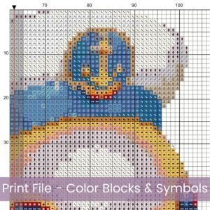 Sailor Rubber Duck Cross Stitch Pattern, Sailor Duck Embroidery, Baby Nursery Decor, Nautical Cross Stitch Pattern, Bathroom Cross Stitch
