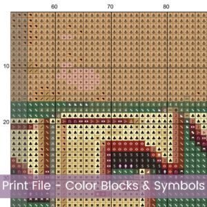 Texas Cross Stitch Pattern Western Travel Poster Embroidery Cowboy Hat Decor Full Coverage Stitching Lone Star State Handmade Western Decor