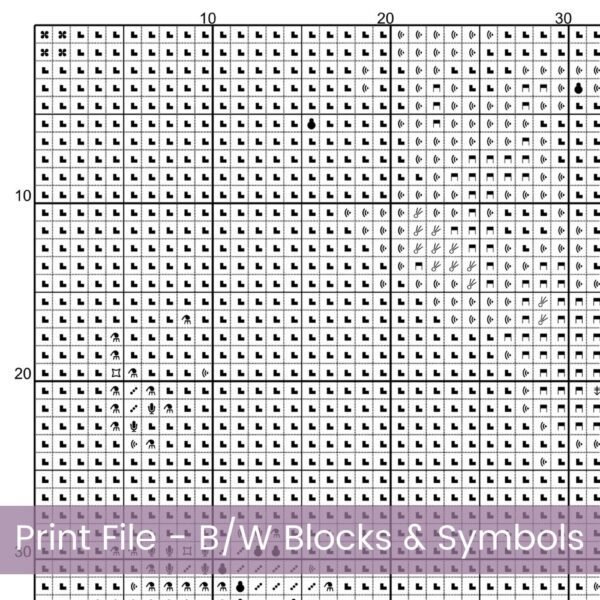Tenacity Sunrise Cross Stitch Pattern | Full Coverage PDF | Lone Tree on Cliff with Roots | Sunrise Landscape Embroidery Design