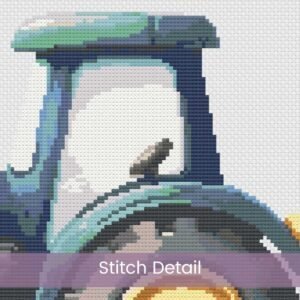 Tractor Cross Stitch Pattern, Farm Vehicle Nursery Decor Pattern, Nursery Cross Stitch, Cartoon Tractor Embroidery Gift, Nursery Farm Theme