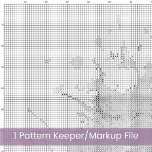 Basketball Cross Stitch Pattern | Sports Wall Art with Paint Splatter | Partial Coverage PDF | Modern Athletic Embroidery