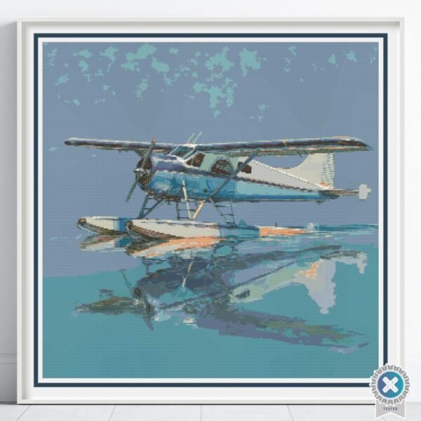 Float Plane Cross Stitch Pattern