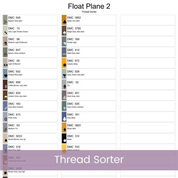 Float Plane Cross Stitch Pattern