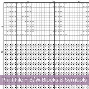 April Birth Month Flower Counted Cross Stitch PDF Pattern, Daisies Cross Stitch Pattern, Instant Download, Modern Floral Cross Stitch